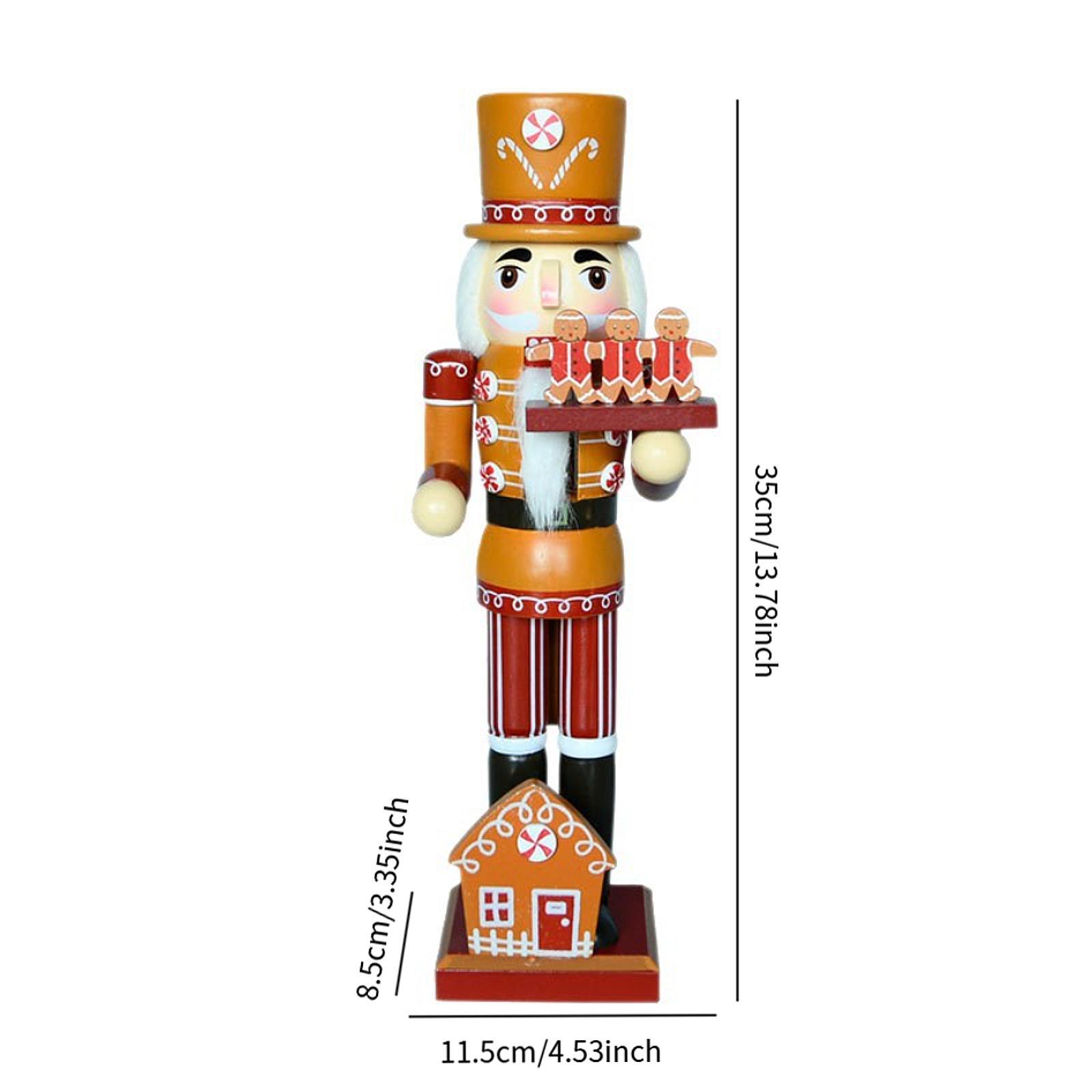 Nutcracker Figurine - Chef Theme Nutcracker Statue Wooden Ornament
