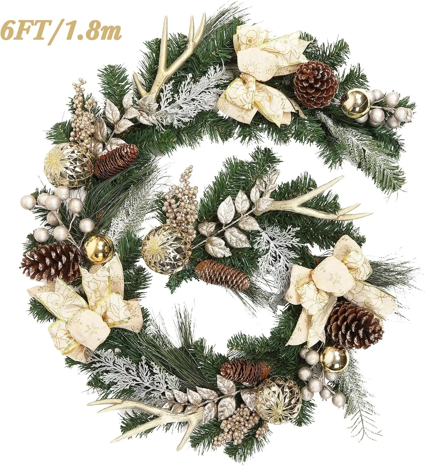 Led Fairy String Lights - Garvee 6 ft Pre-Lit Christmas Garland