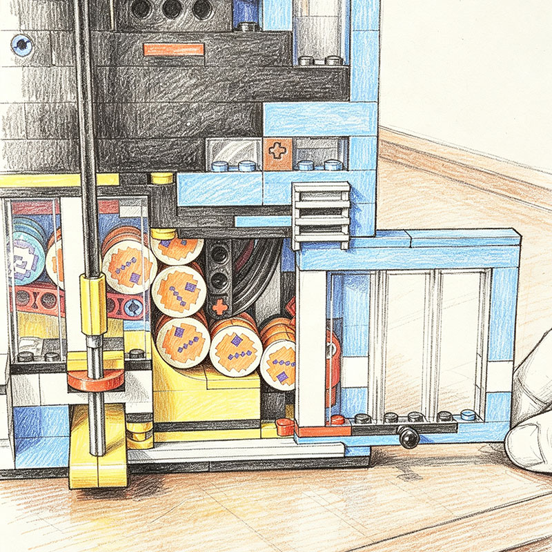 New Pinball Machine Building B - Lego Set Technic ulasan dan harga