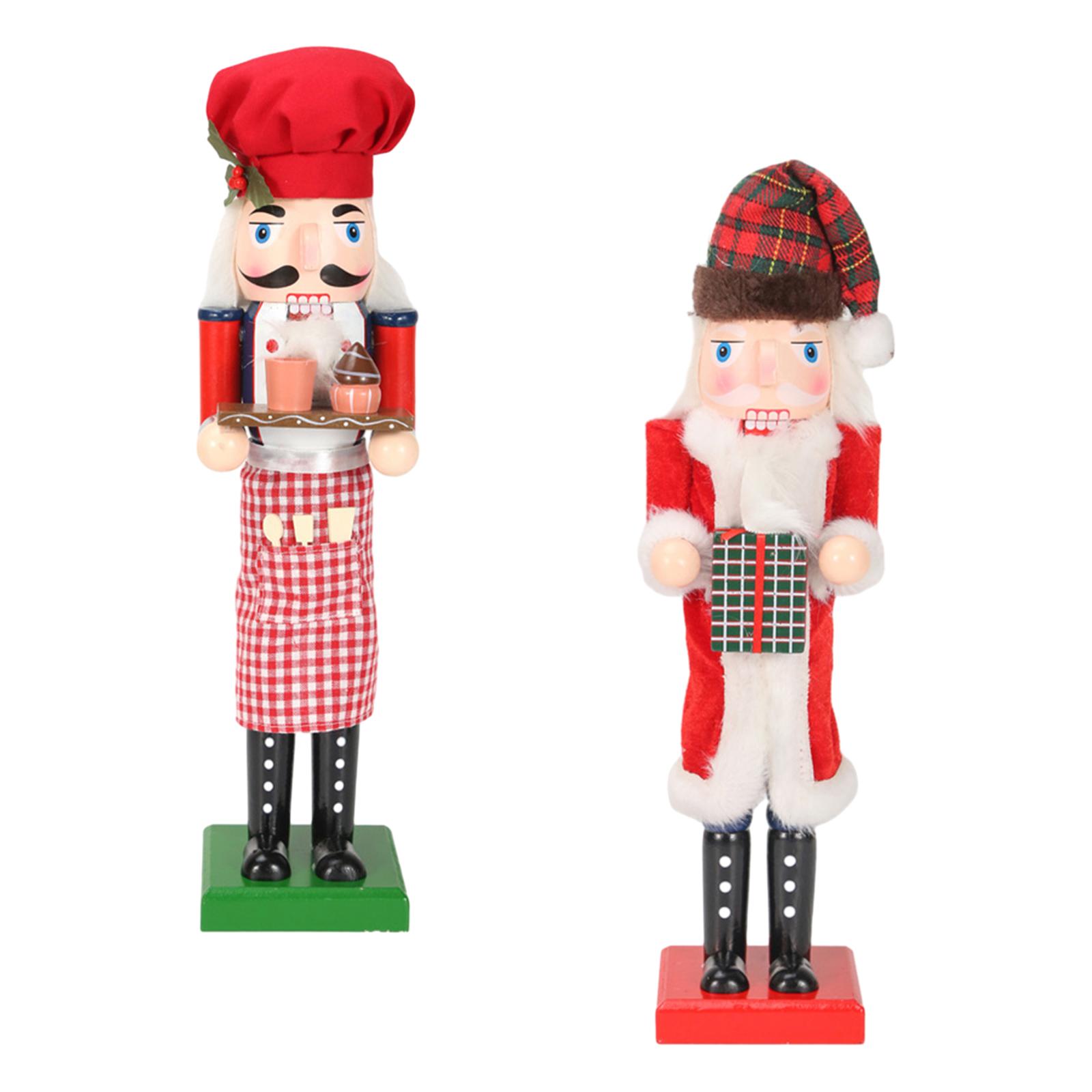 36cm Wooden Nutcracker Ornamen - Nutcracker Figurine ulasan dan harga