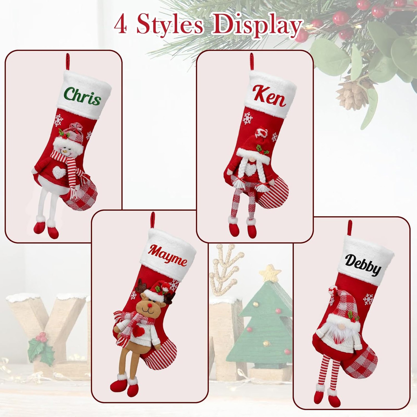Christmas Decorative Stocking  - Christmas Stocking Hanging ulasan dan harga
