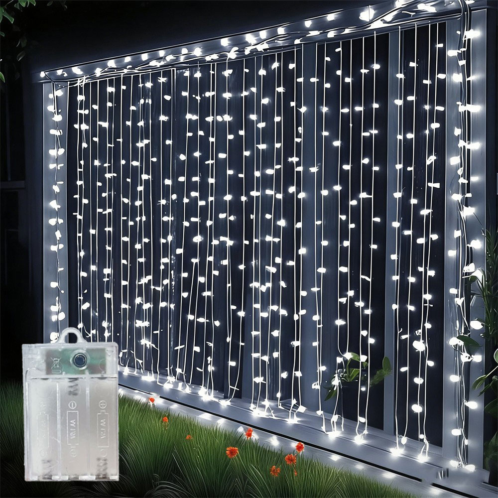 Battery Power 3/6m Curtain LED - Led Fairy String Lights ulasan dan harga