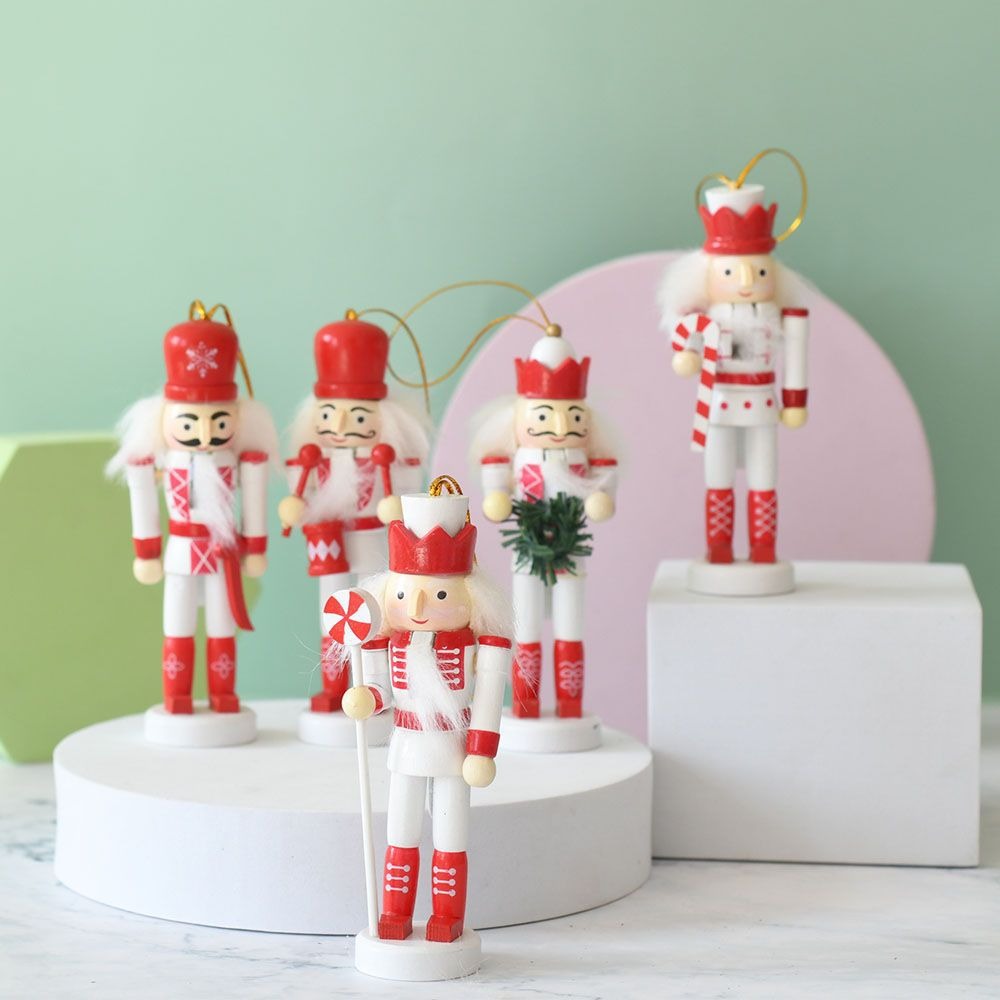 5PCS Merry Christmas Handicraf - Nutcracker Figurine ulasan dan harga