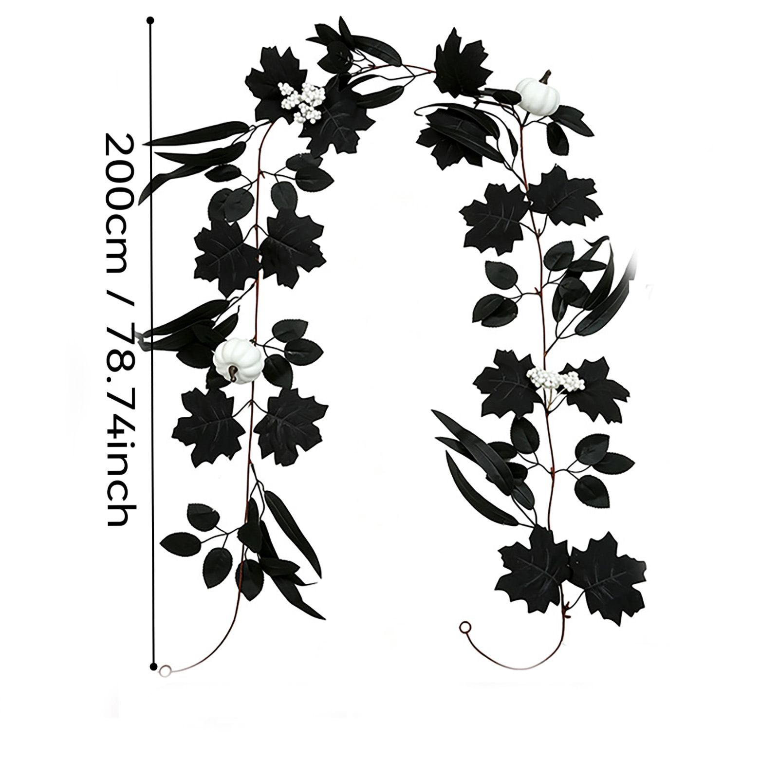 Artificial Halloween Garland w - Tinsel Garland Decoration ulasan dan harga