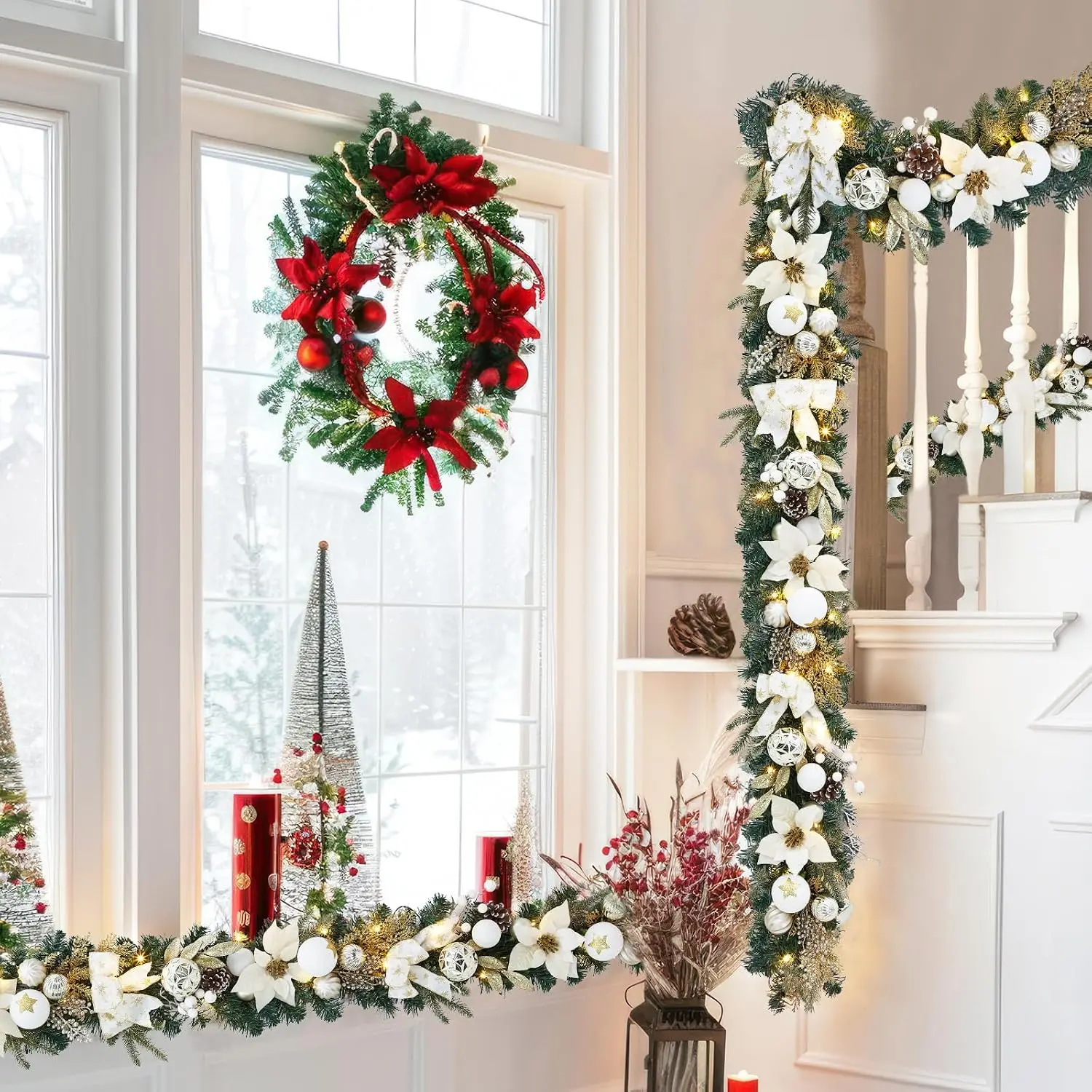 Garvee 6ft Pre-Lit Christmas G - Led Fairy String Lights ulasan dan harga